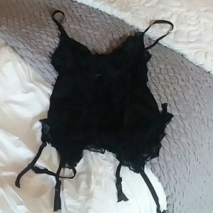 Vintage Garter Lace Teddy